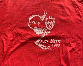 Amazingly, this shirt from the 1985 Crazy Legs Run was underneath.