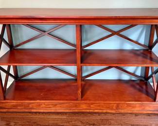 large wood console