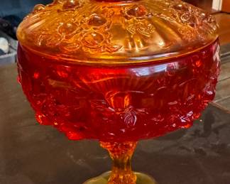 Fenton pedestal candy dish