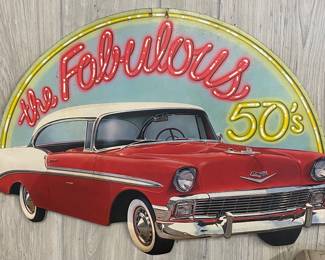 Cardboard Bel Air Sign