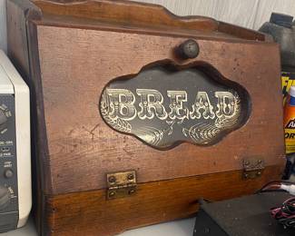 1980's Wooden Bread Box