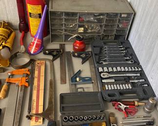 Assorted Hand Tools/Socket Sets/Hardware