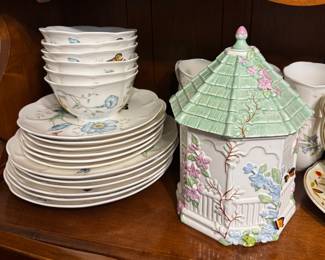 Lenox Butterfly Meadow Gazebo Cookie Jar and Dinnerware