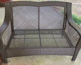 Wicker Loveseat