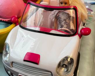 toy convertible with doll