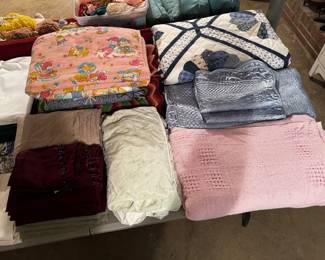 Assorted Bedding and Linens