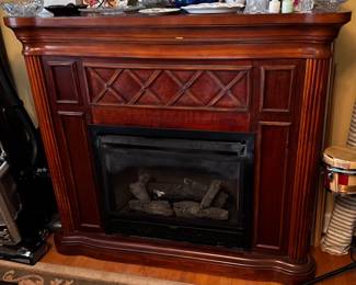 Electric fireplace mantle