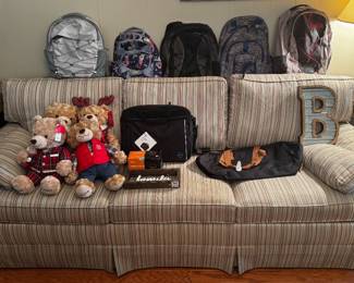 Sofa/Assorted Book Bags