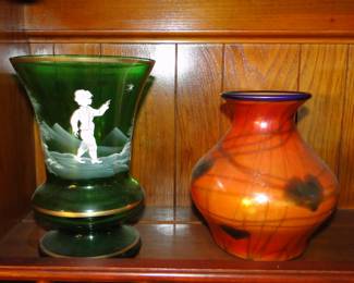 Mary Gregory glass and more