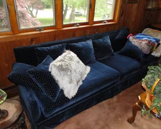 MCM lowboy Sofa polka dot pattern