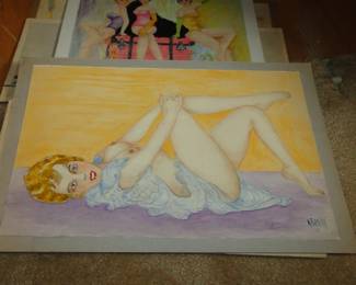 Misc. Vintage artwork Pin-Up art 