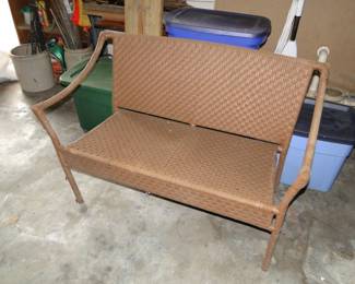 Wicker Bench