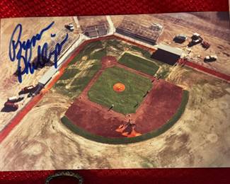 Autographed Bum Phillips Stadium Photograph