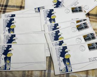 Apollo 12 USS Hornet Recovery Ship postal covers