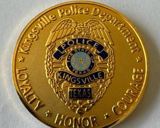 Kingsville Texas Police challenge coin