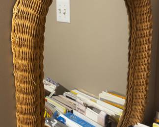 Wicker Mirror