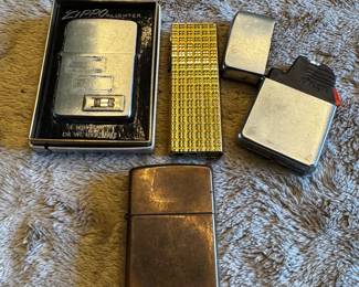 Assorted Lighters including Zippo