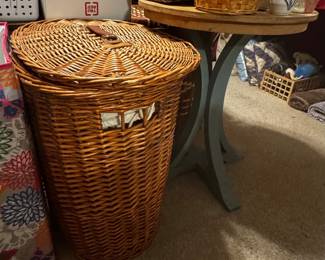 Wicker Basket/Tables