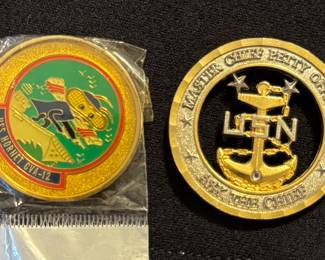 U.S. Navy Badges and Challenge Tokens/Coins