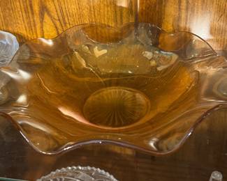 Iris and Herringbone Bowl