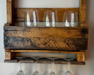 handmade wine rack