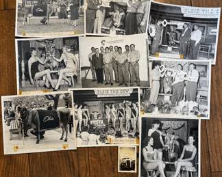 Borden Dairy photos with Elsie, milk truck, employees and events