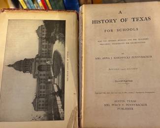 Old Texas History Book