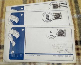 Apollo 11 USS Hornet Postal Covers