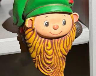 Vintage Hallmark Christmas Elf Stocking Hanger