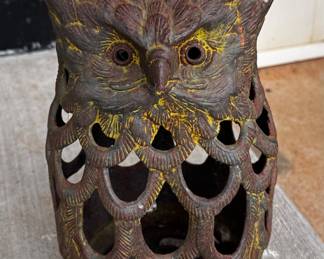 Metal Figural Outdoor Owl
