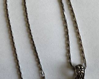 Sterling silver heart necklace