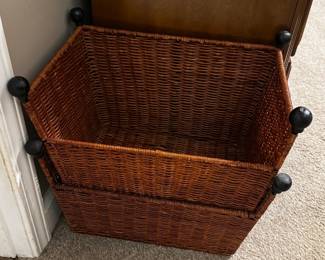 Assorted Wicker Storage Baskets