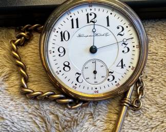 Hampden Watch Co. Pocket Watch and Chain