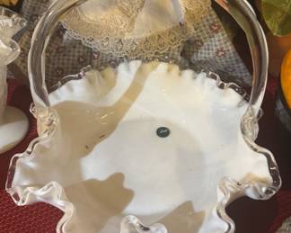 Fenton Glass Basket