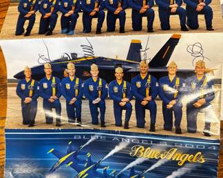 2004 Blue Angels with autograph signatures