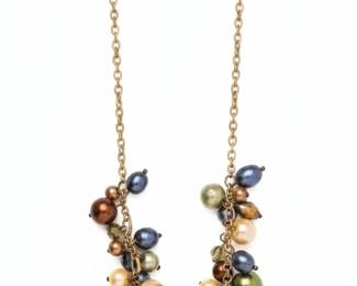 Premier Designs MultiColor Beaded Charm Necklace