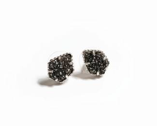 Kendra Scott Tessa Black Drusy Stud Earrings