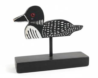 HandCarved Wooden Loon Decoy