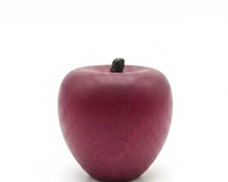 Vintage Turned Wooden Apple