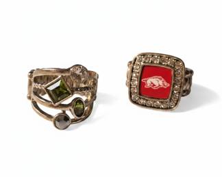University of Arkansas Razorbacks Woo Pig Ring and Fashion Ring