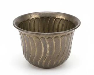 Vintage Brass Fluted Bowl