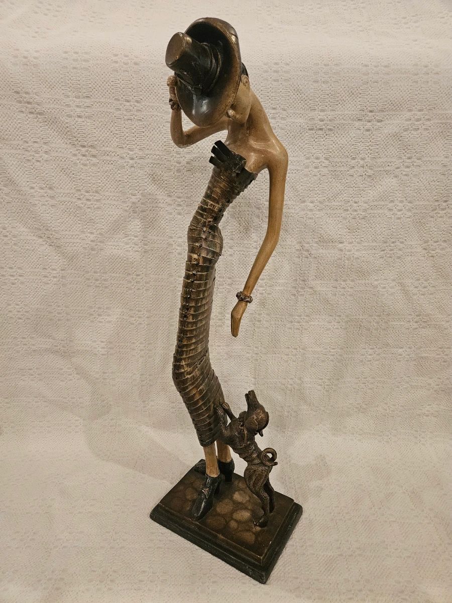 "My Lady and the Dog" Sculpture by Artmax