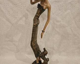 "My Lady and the Dog" Sculpture by Artmax