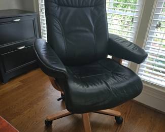 Hjellegjerde Desk Chair Norway Leather Modern