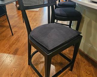 4 Crate & Barrel Bar Stools Detachable Cushions Org. Cost $599. ea