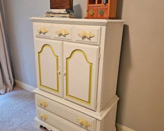 Painted Vintage Chest Solid Piece