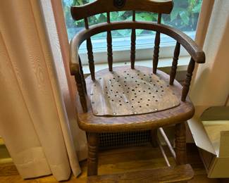 Oak high chair
