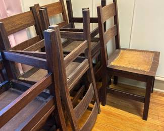 Solid oak chairs need tightened