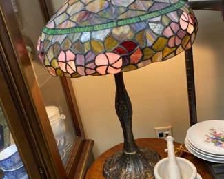 Tiffany style lamp.