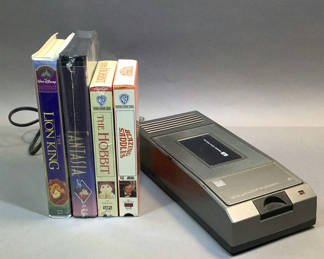 Lot 919: Be Kind, Rewind - VHS Rewinder & Classic Tapes